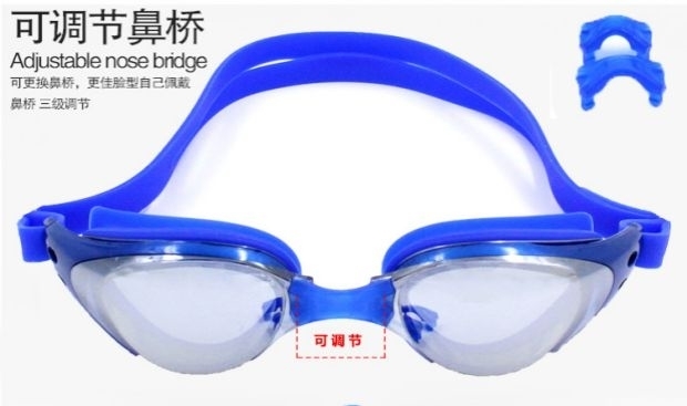 Teddy gấu cô gái và kính bơi HD chính hãng chống sương mù và chống tia cực tím HD màu sắc tùy chọn - Goggles kính bơi nữ