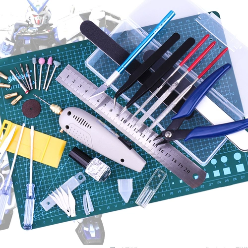 Bandai, конструктор, ножницы ручной работы, комплект, пинцет, нож, коробка для хранения