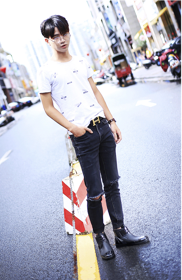 Giày cao cổ thời trang Hàn Quốc ủng nam mưa ống ngắn ủng ấm áp - Rainshoes giày lười nam chịu nước