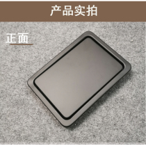 Black stainless steel countertop recessed lid kitchen bathroom trash can round lid square crank bucket cleaning bucket