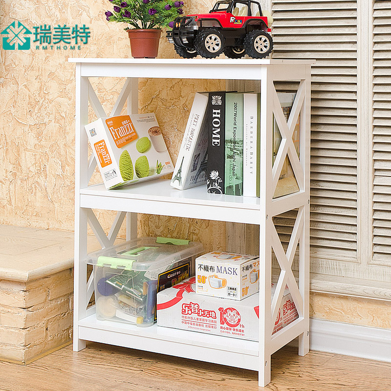Rimette modern minimalist bookshelf Easy Living Room Shelf Floor Floor Bedroom Containing Shelf storage shelf Multistorey shelf-Taobao