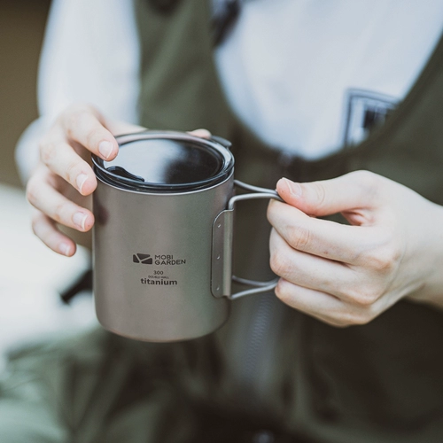 Дорожный изысканный двухэтажный чайный сервиз для кемпинга, чайная чашка