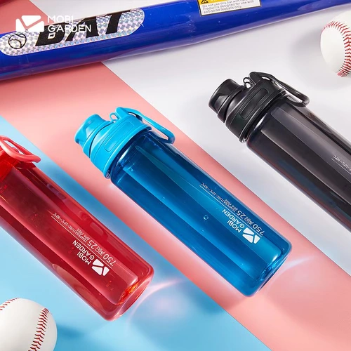 MU Gao Flute Water Cup Мужчины и женщины свежие, простое лесное леса, Tritan Cup Plastic, летняя портативная чашка антиопада