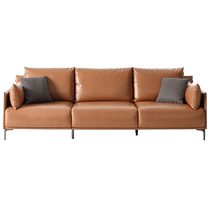 Quanyou Home Italian Minimalist Fabric Sofa Living Room Home Small Apartment Technology Fabric Straight Row Sofa 102755