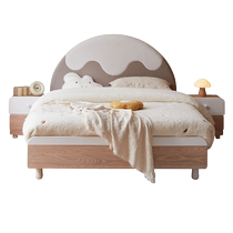 Quanyou Home Simple Modern Childrens Solid Wood Bed 2024 New Bedroom Furniture Boys and Girls Bed DW7017