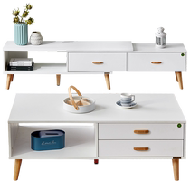 Quanyou Nordic coffee table and TV cabinet combination modern simple living room versatile combination furniture
