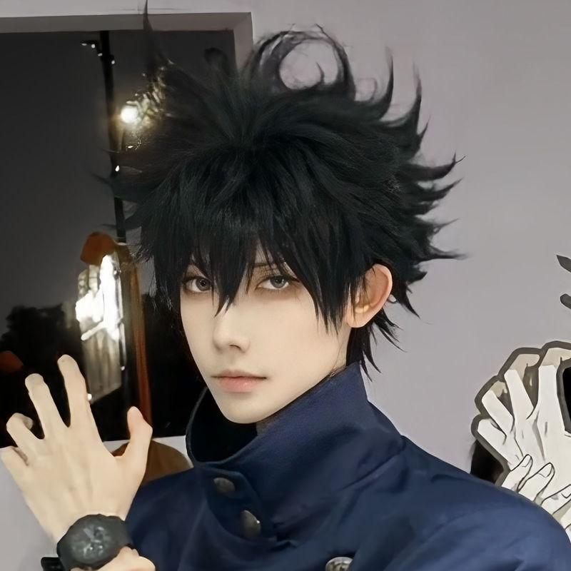 Jujutsu Kaisen Fushiguro Megumi Cosplay Wig Japanese Anime Stylish Trendy Fluffy Hair Top for Convention Photos Full Head Wig Jujutsu Kaisen Fushiguro Megumi Cosplay Wig Japanese Anime Stylish Trendy Fluffy Hair Top for Convention Photos Full Head Wig