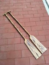 Small Chen Muye 1 8 m made old wood boat paddle log boat paddle dragon boat paddle performance boat paddle paddle wood paddle wood boat paddle