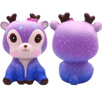 squishy simulation slow rebound cute starry sky deer girl heart girl PU soft decompression pinch music toy
