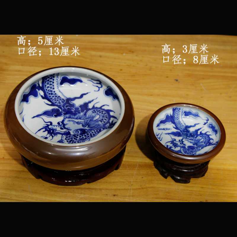 Jingdezhen factory goods Cultural Revolution Porcelain Hand Painted Green Flowers Dragon Veins Ancient Play Collection Inventory Stay-at-home Pendulum
