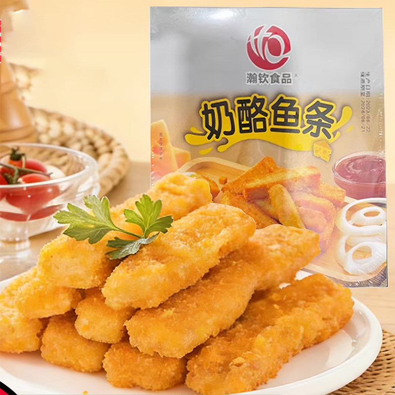 【顺丰包邮】瀚钦奶酪鱼条冷冻半成品爆浆芝士鳕鱼柳空气炸锅食材