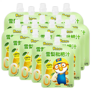 【18袋】啵乐乐Pororo枇杷雪梨汁开袋即饮