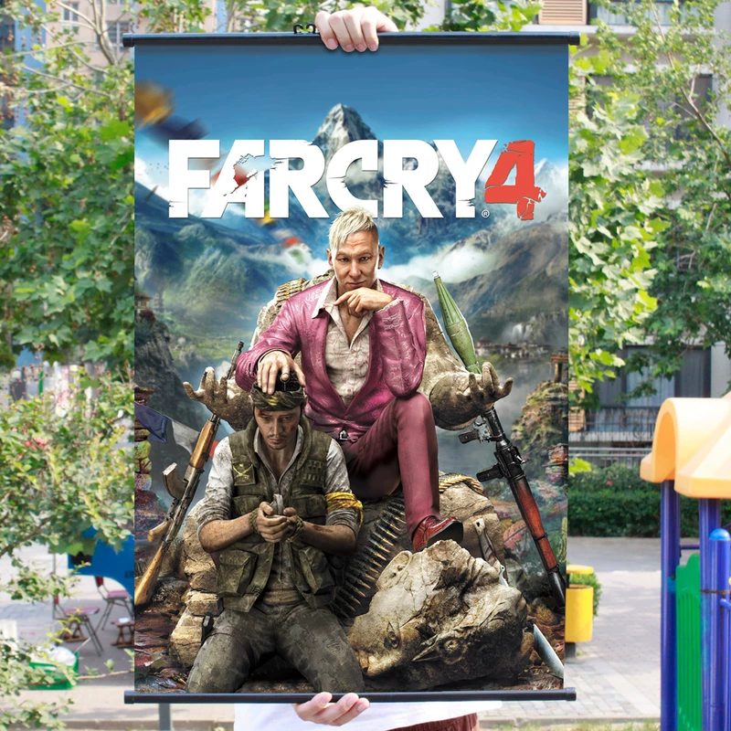 [Flange] Far Cry 4 Xung quanh Poster Tranh vải FarCry4 Poster trang trí ngoại vi - Game Nhân vật liên quan