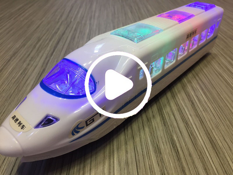 Electric children's toy 1-2-3-6-year-old male child High-speed rail train Puzzle Force Toy resistant to fall light Music 5