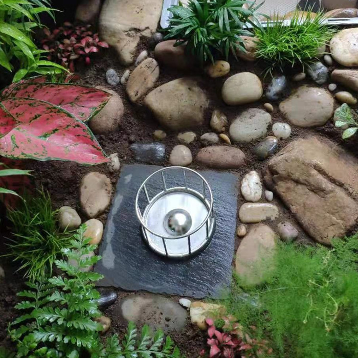 Turtle feeder Stainless steel semi-water turtle climbing pet feeding plate 304 yellow edge turtle box Turtle grass turtle climbing pet food basin