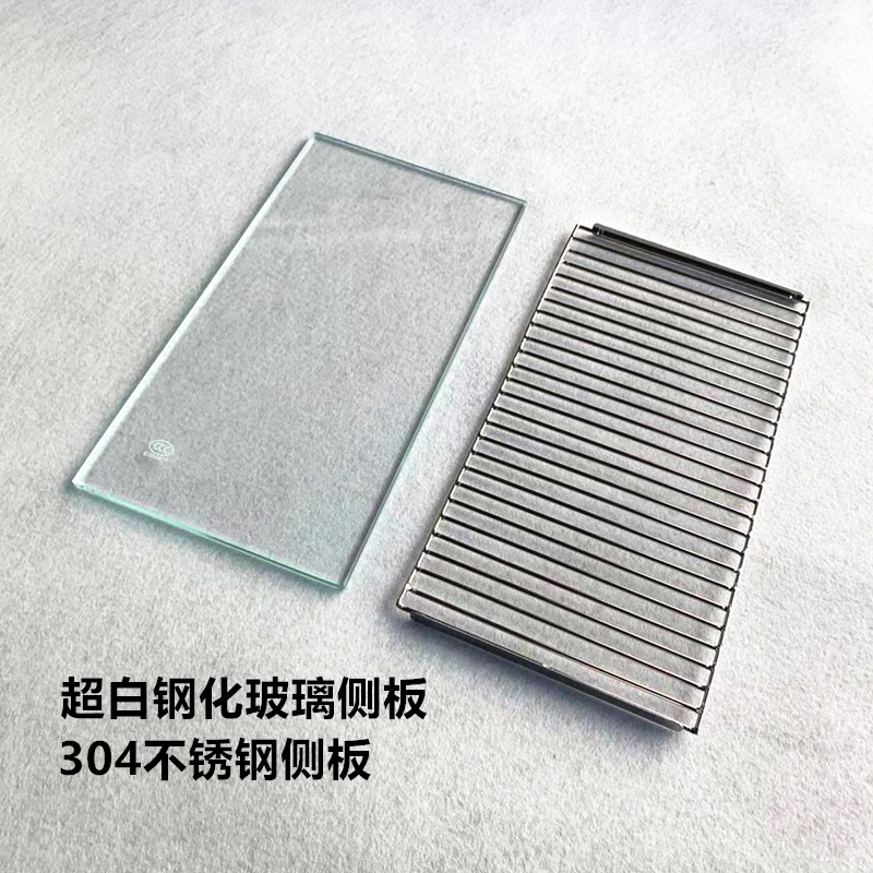 Anhui yellow edge Turtle Ecological feeding environment stainless steel side plate 3C certification Super White tempered glass box turtle