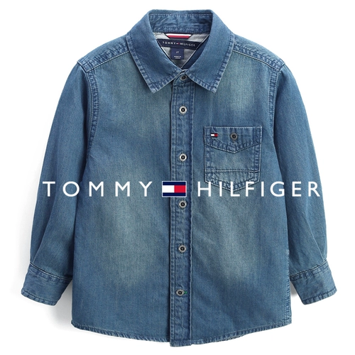 Осенняя рубашка для мальчиков, синяя цветная джинсовая куртка для отдыха, подходит для подростков