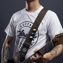  Amumu Amu Kapok hemp belt Paddles Slot Folk acoustic guitar strap Bass shoulder strap Electric guitar strap Spot