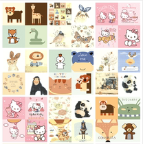 Childrens bedroom cartoon tiles feature background wall tiles Floor tiles Restaurant kitchen Nordic ocean tiles 300×300