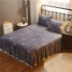 Falais giường váy trải giường đơn mảnh dày san hô lông cừu ấm flannel tấm trải giường 1,5 / 1,8 m trượt