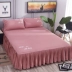 Cotton bed bed bed cover one Piece cotton Simmons bed bed bed bed 1.5m1.8m bed trượt bảo vệ Váy Petti