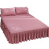 Cotton bed bed bed cover one Piece cotton Simmons bed bed bed bed 1.5m1.8m bed trượt bảo vệ váy giường khách sạn Váy Petti