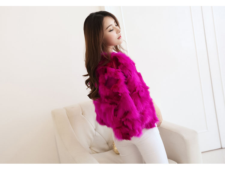 Fox lông cỏ lông ngắn đoạn 2018 mùa đông mới thời trang hoang dã tự trồng giả lông một áo áo khoác lông thỏ hàn quốc