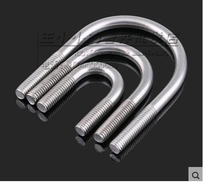 Galvanized U-type card bolt lengthened water pipe fixed clamp pipe clamp wire rod clamp buckle pipe clamp hoop