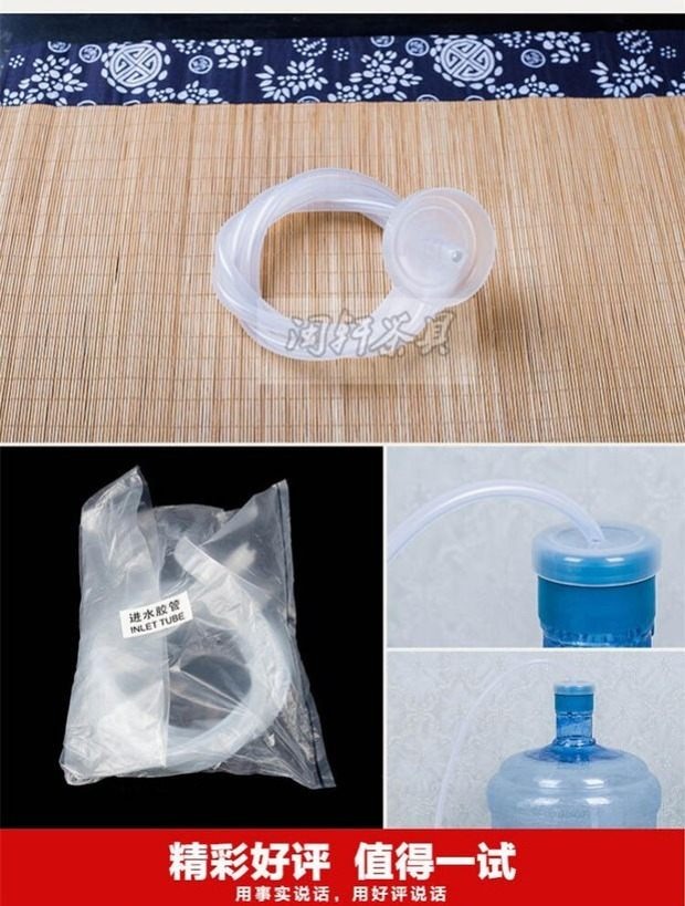 Jinzao bộ trà chính gốc đầu vào ống thực phẩm cấp silicone ống bơm phổ hút ống bình pha trà giữ nhiệt có lưới lọc