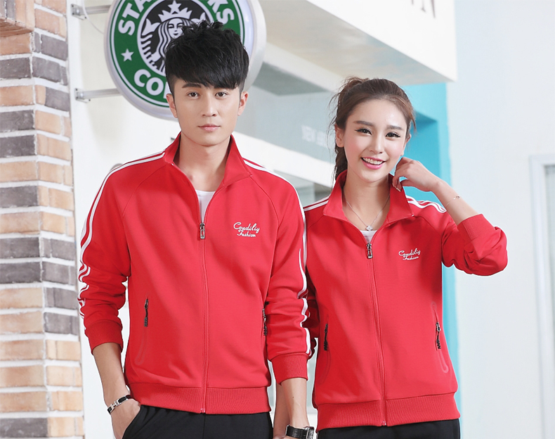 Mùa xuân và mùa thu mới vài bộ đồ thể thao nam cotton và quần áo thể thao chạy bộ quần áo thanh niên trung niên mặc giản dị mẫu áo thể thao nữ đẹp