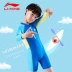 Li Ning Children Boys Cô gái Xiêm Cô gái Đồ bơi Big Boy Chàng trai và Cô gái Đồ bơi cho bé - Bộ đồ bơi của Kid