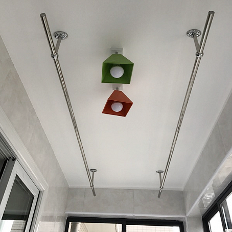 Pei Qing Balcony Fixed Clothes Pole 25 Thick Stainless Steel