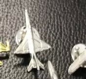 Aviation industry J-7E fighter metal aircraft badge