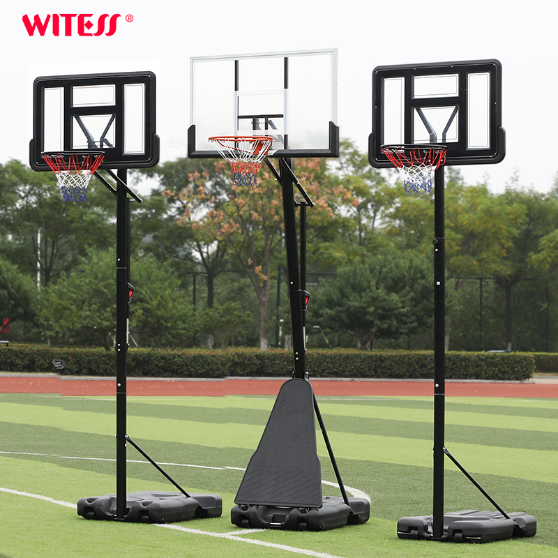 WITESS Basketball Rack Removable LiftIng Teen Kids Indoor outdoor Home Standard Adult Pitch Basketball Frame