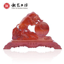 Peach Wood twist the universe the cows ornaments the town house the creative cute solid wood home furnishings the home living room accessories