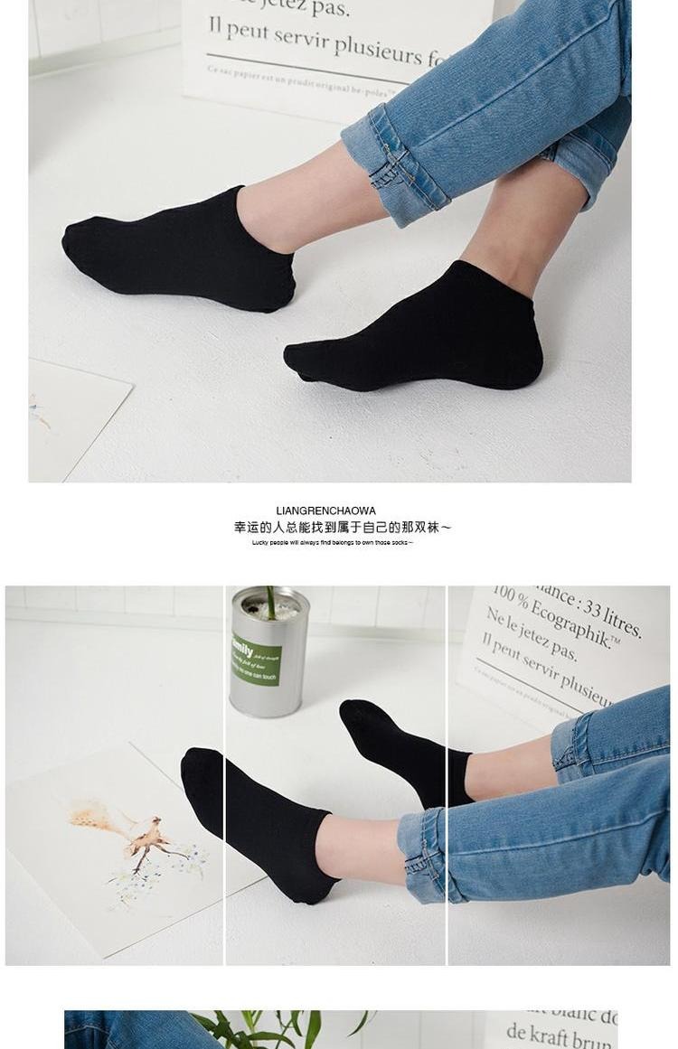 Mùa xuân và mùa hè vớ thuyền nữ cotton mỏng phần nông miệng nữ vớ cotton không xương thể thao thoáng khí vớ mồ hôi - Bít tất nữ tat da chan nu