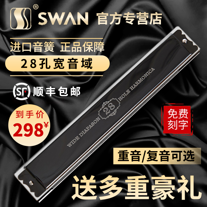 German import sound spring 24 holes Advanced revoice harmonica adult accent 28 holes beginners Professional playing class instruments