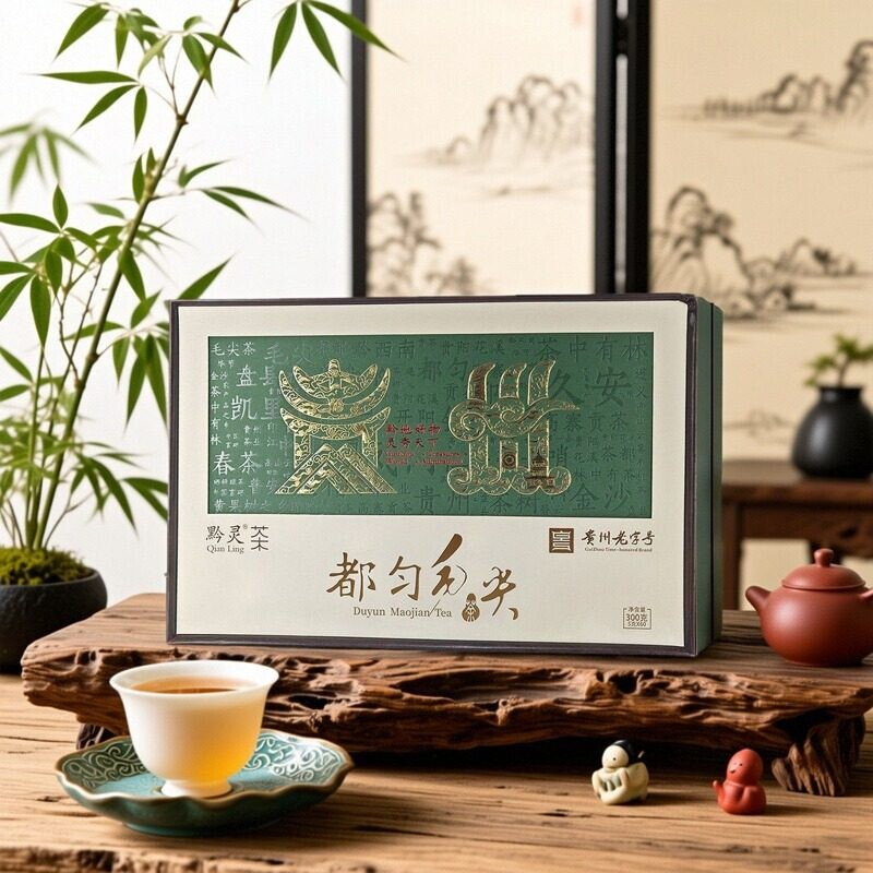 Duyun Maojian Tea Gift Box 300g Guizhou Time-Honored Brand High Mountain Green Tea 2026 New Tea Specialty Souvenir Duyun Maojian Tea Gift Box 300g Guizhou Time-Honored Brand High Mountain Green Tea 2026 New Tea Specialty Souvenir