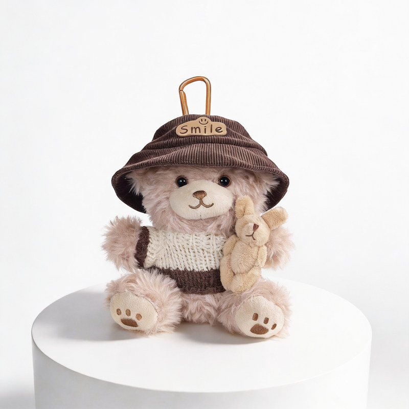 Cute Bear Doll Versatile Bag Pendant Accessory Plush Toy Backpack Car Decoration Gift Cute