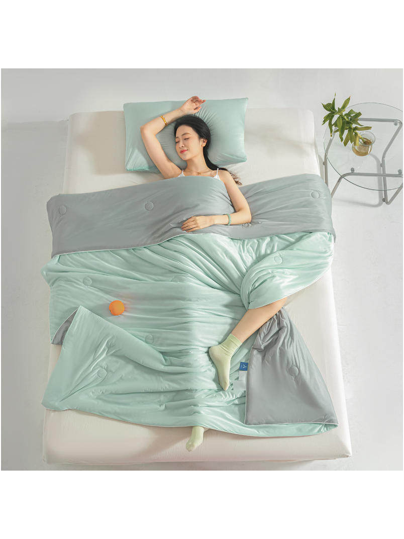 Nude Cotton Class a Cooling Ice Silk Summer Quilt, Thin Nap Quilt, High-End Household Double Quilt, Machine Washable Air-Conditioning Quilt