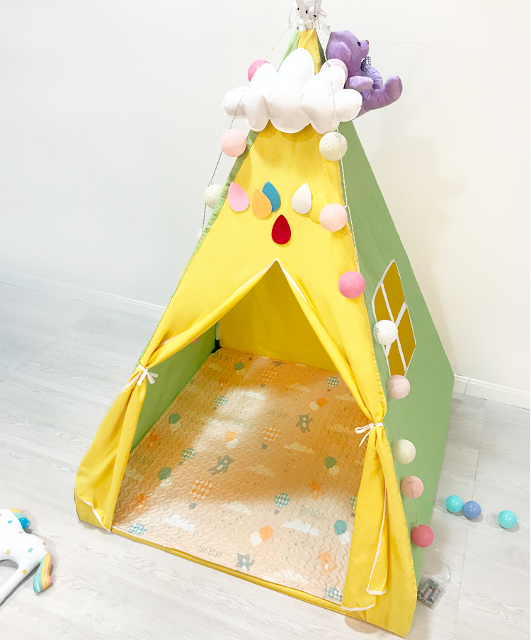 cartoon sàn lều mat bông pad thảm sàn thảm trẻ em dành cho trẻ em của thảm bé bò mat bông mat 1 m - Thảm sàn nhựa trải sàn