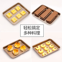 Baked tray oven home non-stick baking nougat snowflake cake roll bread biscuit mold rectangle