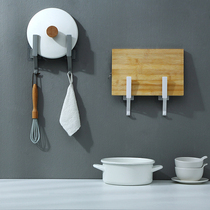 Stainless steel kitchen shelf non-perforated pot cover rack shelf wall-mounted storage supplies cutting board household