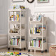 Movable bookshelf shelf floor children's toy storage rack multi-layer household trolley with wheels simple bookcase