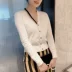 Oamashiqi Women 2020 Mùa xuân Áo len dệt kim cổ chữ V mới Áo khoác cardigan nữ ngắn - Cardigan