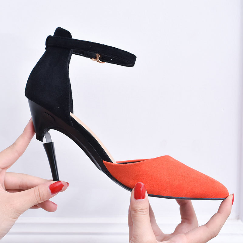 Internet Celebrity Sandals for Women 2024 New Fairy Style Single Shoes Multifunctional Foldable High Heels for Driving Tiktok Shoes