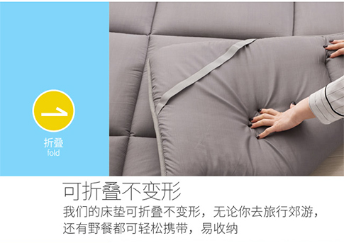 Nệm nhíp đôi 1,8m giường để chơi thảm lót sàn ngủ 1,2 m cotton batt mat là nệm mềm nệm 1,5m giường nệm cao su nhân tạo