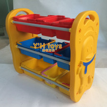 New QQ Penguin Styling Containing Shelf Toy Rack Kindergarten Early Education Center Building Block Containing Box Plastic Cabinet Playstand