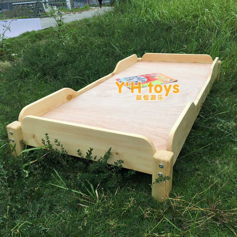 Kindergarten Special Bed Solid Wood Bed Children Wood Plate Bed Thickened Laminated Afternoon Nap Bed Children Zhangzi Pine Encrypted Bed