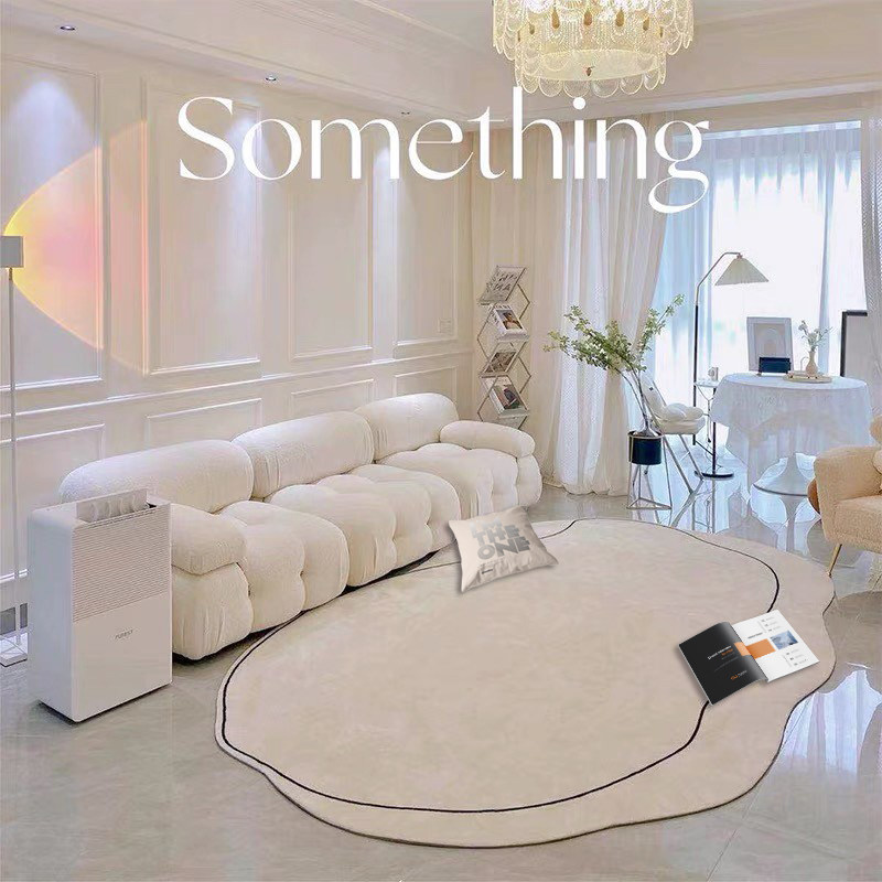 Tide brand carpet Japanese-style wabi-sabi style living room carpet abject Morandi simple bedroom bedside blanket personalized cloakroom